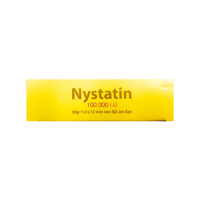 Viên đặt Nystatin F.T Pharma 100.000 IU (hộp 1 vỉ x 12 viên)