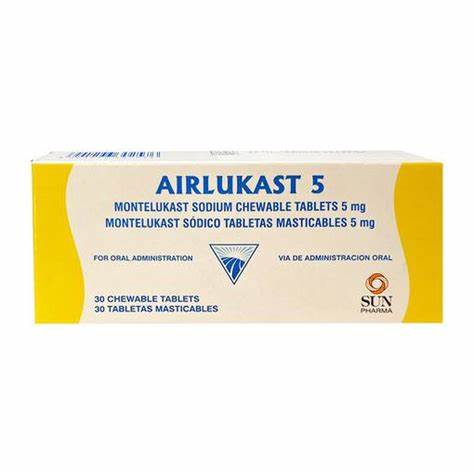 Thuốc Airlukast 5mg điều trị hen suyễn (hộp 3 vỉ x 10 viên)