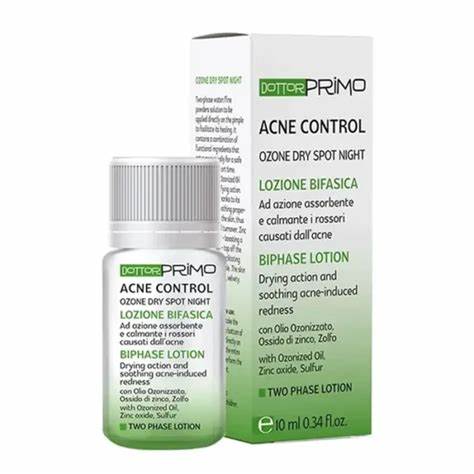 Kem dưỡng giảm mụn ban đêm DottorPrimo Acne Control Ozone Dry Spot Night (chai 10ml)