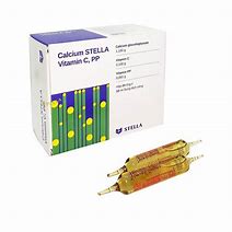 Dung dịch uống Calcium Stella Vitamin C, PP điều trị còi xương, bổ sung canxi (hộp 20 ống x 5ml)