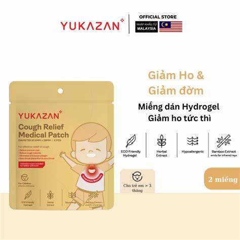 Miếng dán giảm ho cho trẻ em Yukazan (hộp 6 miếng)