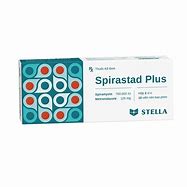 Thuốc Spirastad Plus điều trị nhiễm khuẩn răng, miệng (hộp 2 vỉ x 10 viên)