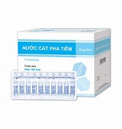 Nước cất pha tiêm F.T Pharma dung môi pha thuốc tiêm (hộp 10 vỉ x 10 ống x 5ml)