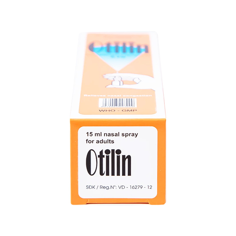 Thuốc xịt mũi Otilin 0.1% giảm ngạt mũi, sung huyết mũi (hộp 1 chai x 15ml)