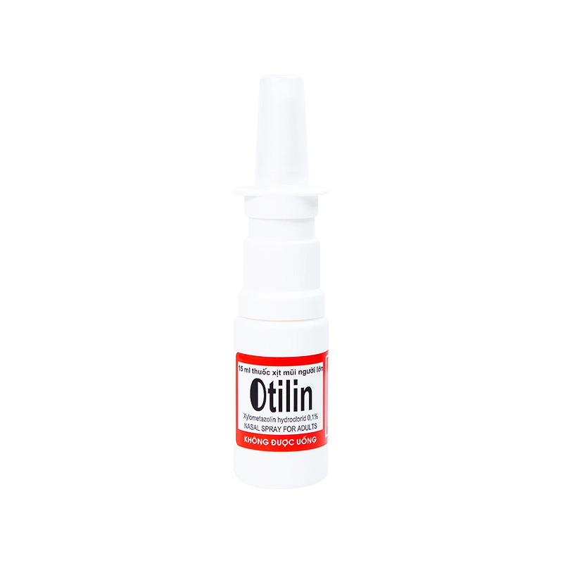 Thuốc xịt mũi Otilin 0.1% giảm ngạt mũi, sung huyết mũi (hộp 1 chai x 15ml)