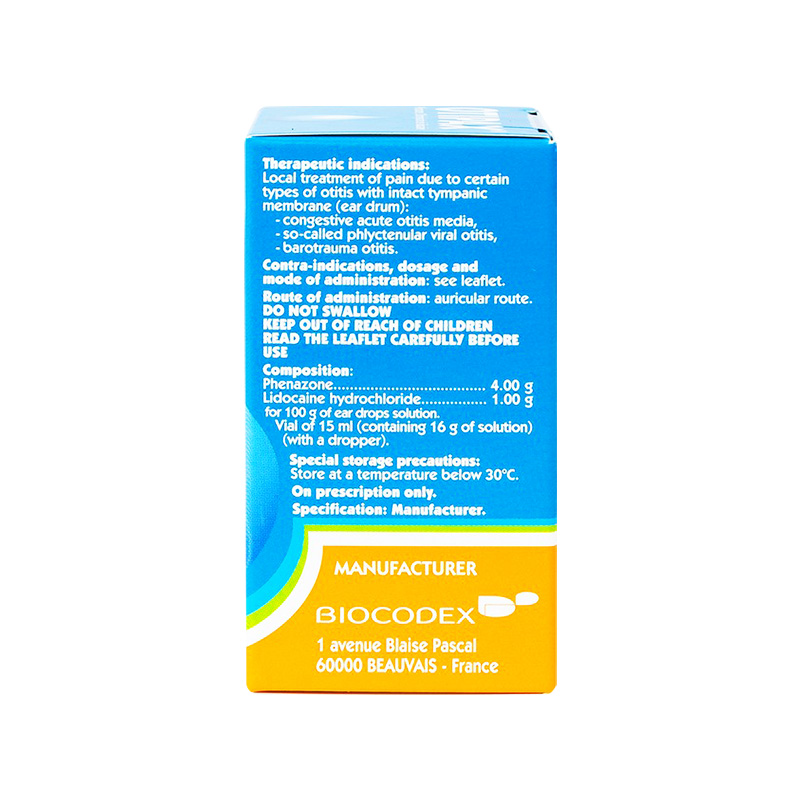 Thuốc nhỏ tai Otipax điều trị đau do viêm tai (hộp 1 chai x 15ml)