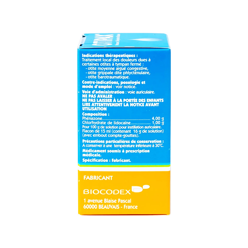 Thuốc nhỏ tai Otipax điều trị đau do viêm tai (hộp 1 chai x 15ml)