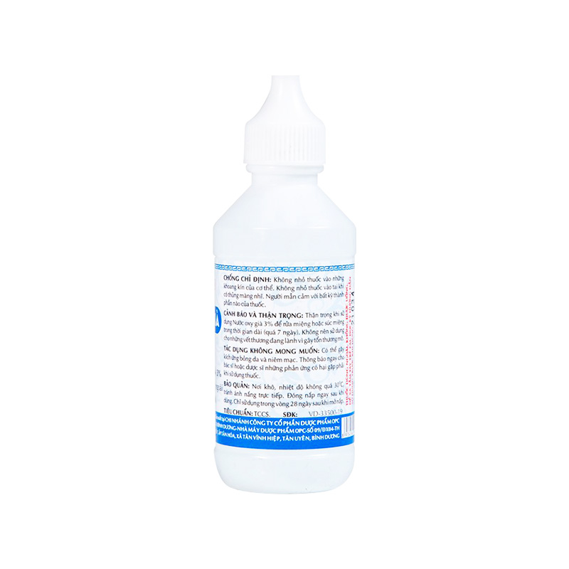 Dung dịch Oxy Già 3% OPC làm sạch, sát trùng vết thương (chai 60ml)