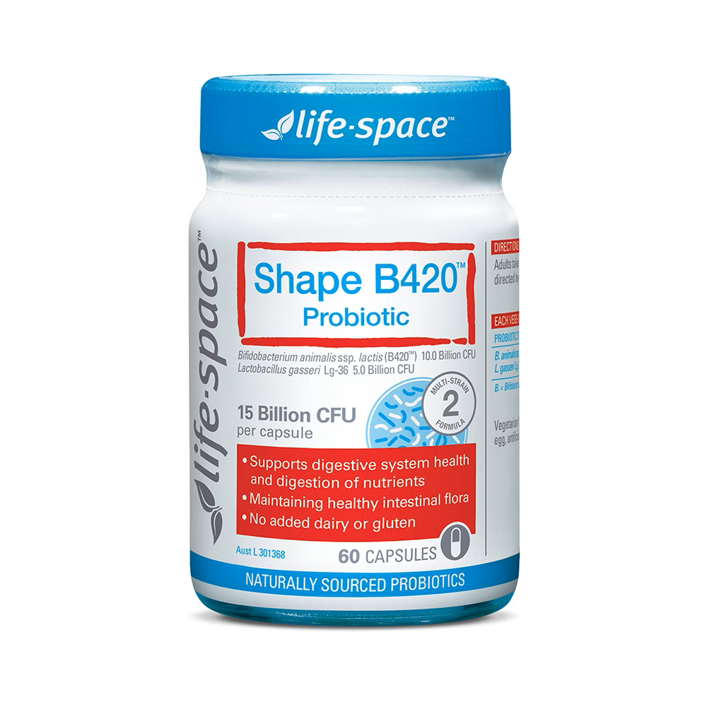 Thực phẩm bảo vệ sức khỏe Life-Space Shape B420 Probiotic bổ sung lợi khuẩn (chai x 60 viên)