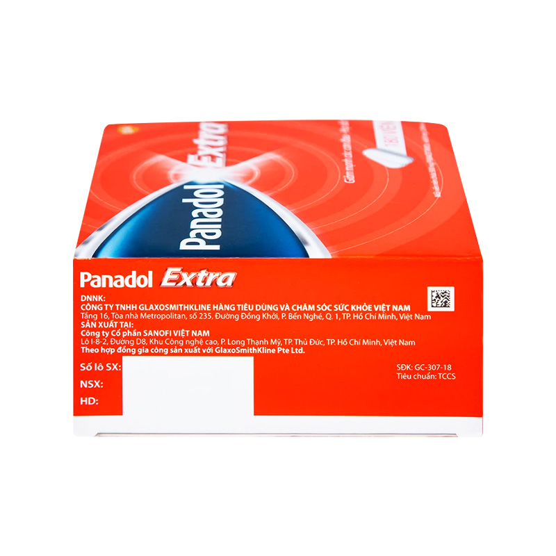 Viên nén Panadol Extra giảm mạnh các cơn đau, hạ sốt (hộp 15 vỉ x 12 viên)