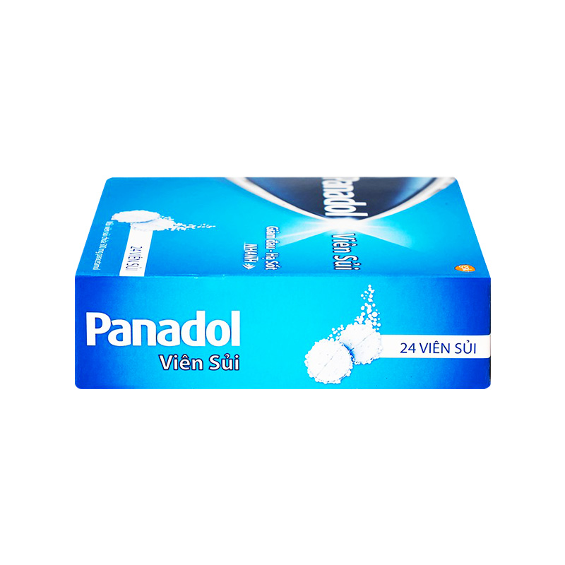 Viên sủi Panadol giảm đau, hạ sốt (hộp 6 vỉ x 4 viên)