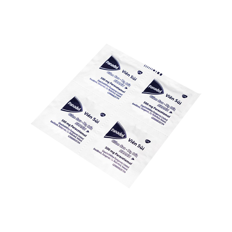 Viên sủi Panadol giảm đau, hạ sốt (hộp 6 vỉ x 4 viên)