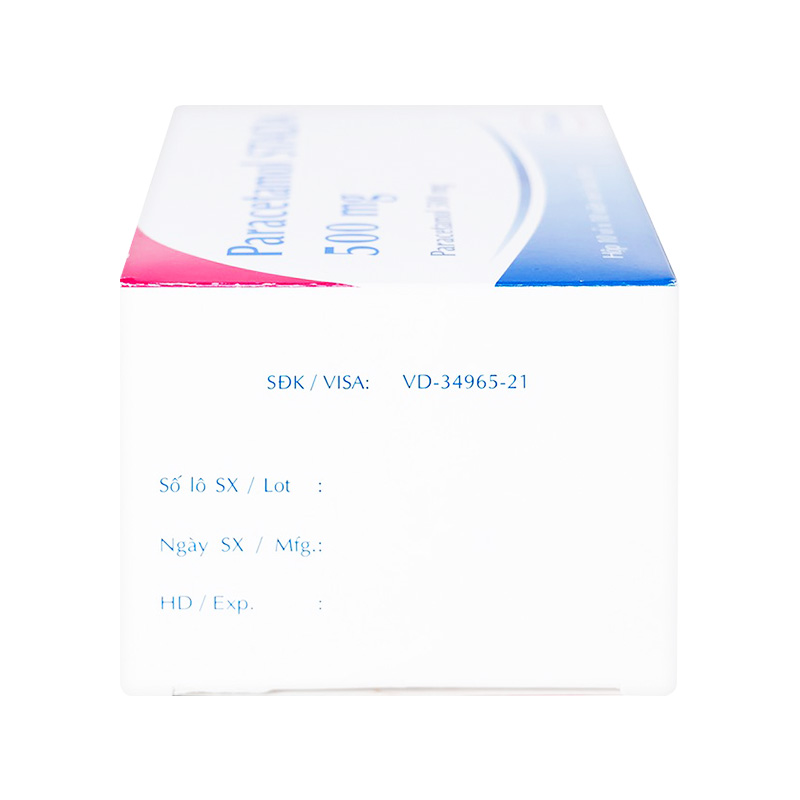 Viên nén Paracetamol Stada 500mg giảm đau, hạ sốt (hộp 10 vỉ x 10 viên)