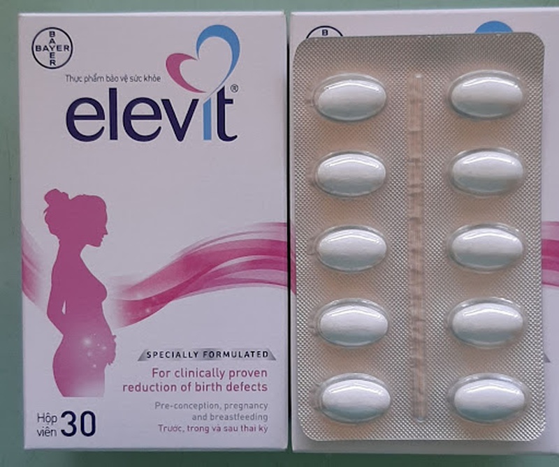 Viên uống Elevit bổ sung vitamin tổng hợp cho bà bầu (hộp 30 viên)