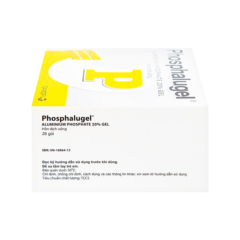 Hỗn dịch uống Phosphalugel giảm độ axit của dạ dày (hộp 26 gói x 20g)