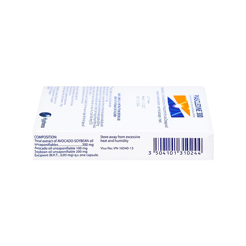 Viên nang cứng Piascledine 300 điều trị thoái hóa xương khớp (hộp 1 vỉ x 15 viên)