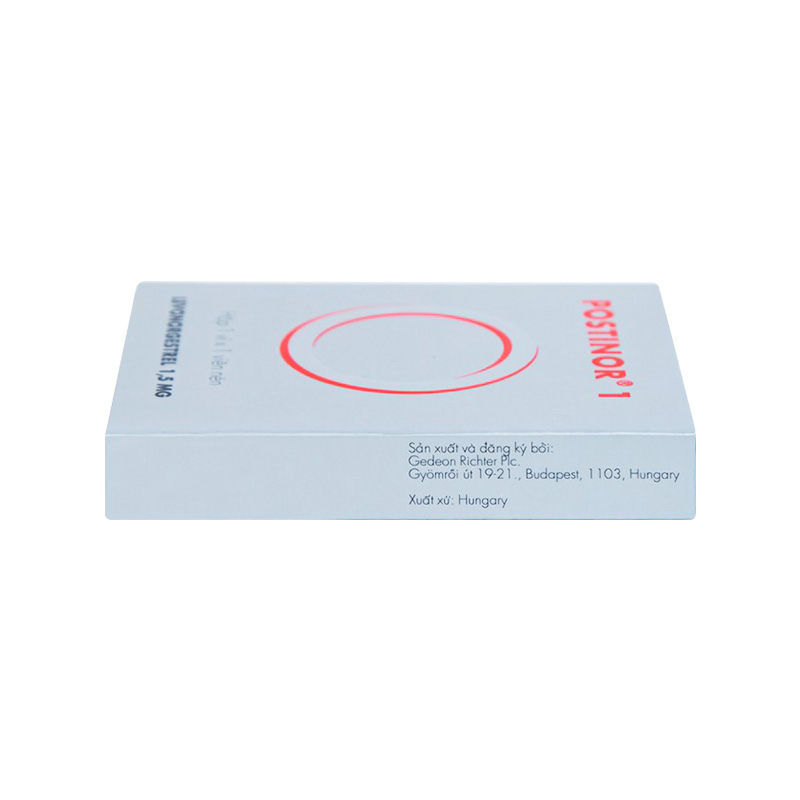 Thuốc Postinor 1 tránh thai khẩn cấp trong vòng 72 giờ (hộp 1 viên)