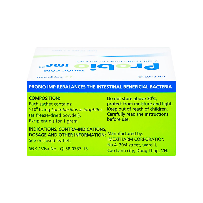 Thuốc cốm Probio IMP bổ sung lợi khuẩn (hộp 14 gói x 1g)