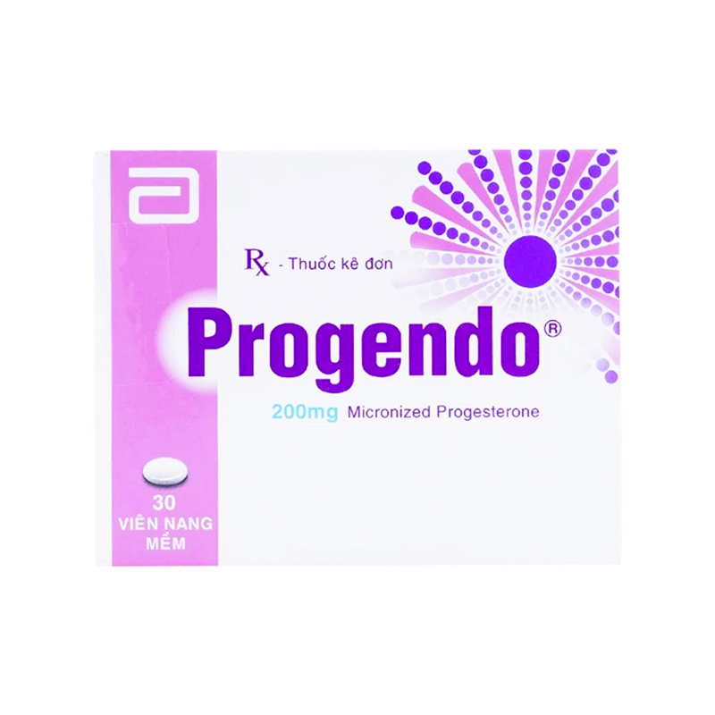 Thuốc Thuốc Progendo 200mg điều trị tăng sản nội mạc tử cung (hộp 2 vỉ x 15 viên)