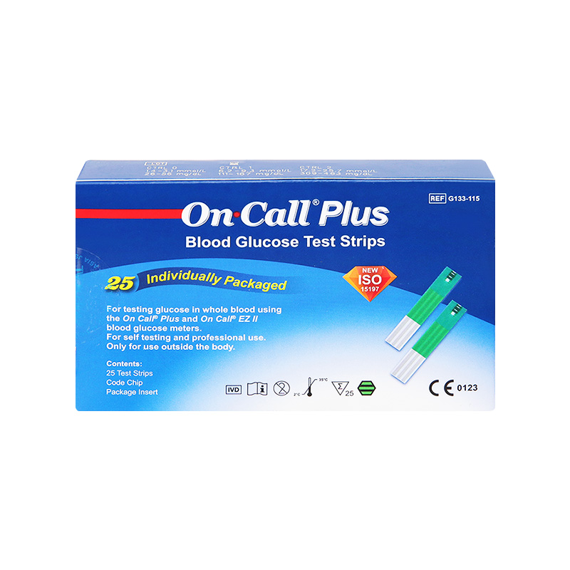 Que thử đường huyết On Call Plus (hộp 25 cái)