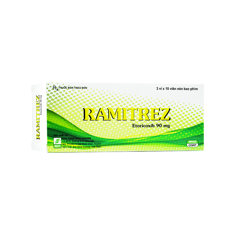 Thuốc Ramitrez 90mg giảm đau, kháng viêm xương khớp (hộp 3 vỉ x 10 viên)