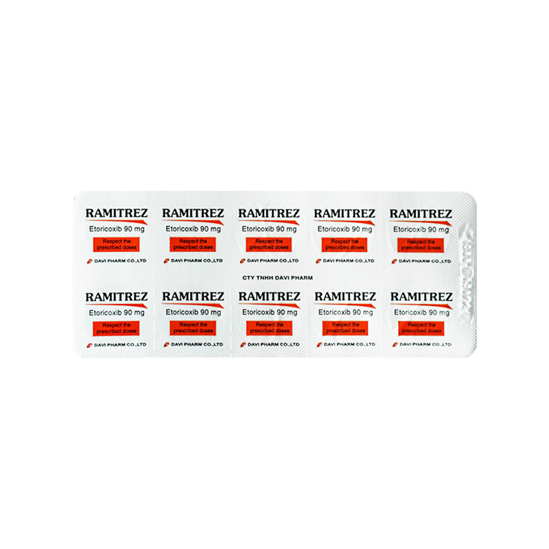 Thuốc Ramitrez 90mg giảm đau, kháng viêm xương khớp (hộp 3 vỉ x 10 viên)