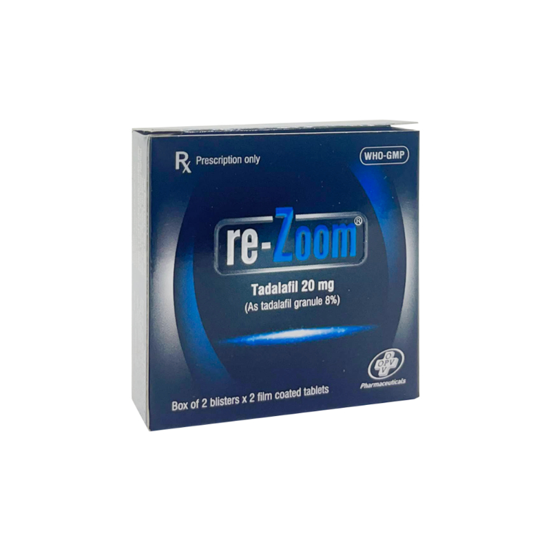 Thuốc Re-Zoom X điều trị rối loạn cương dương (hộp 2 vỉ x 2 viên)