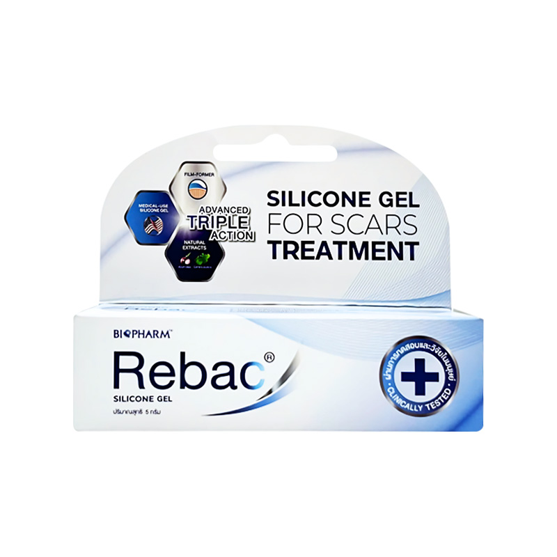Gel Silicone phòng ngừa và hỗ trợ điều trị sẹo Rebac (tuýp 5g)