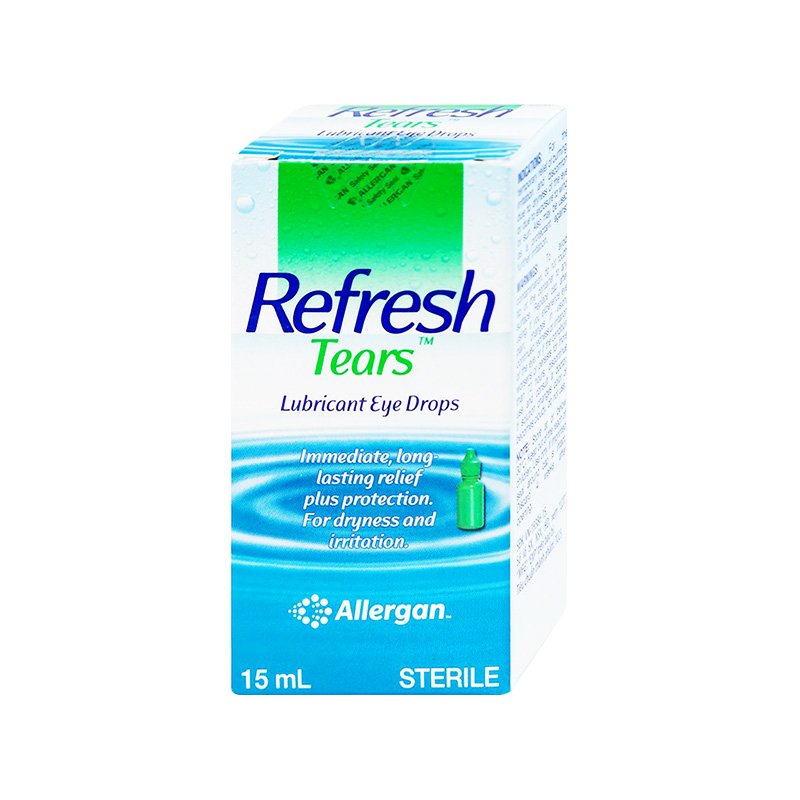 Thuốc nhỏ mắt Refresh Tears giảm khô mắt, đỏ mắt (hộp 1 chai x 15ml)