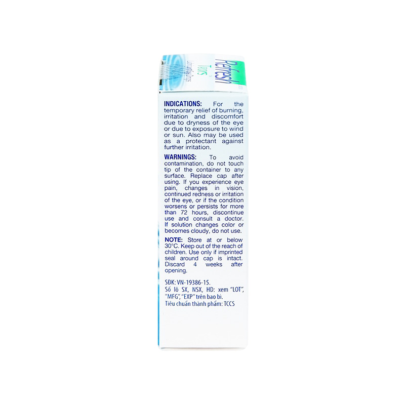 Thuốc nhỏ mắt Refresh Tears giảm khô mắt, đỏ mắt (hộp 1 chai x 15ml)