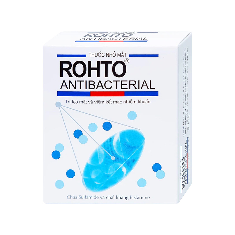 Thuốc nhỏ mắt Rohto Antibacterial điều trị lẹo mắt, viêm kết mạc (chai 13ml)
