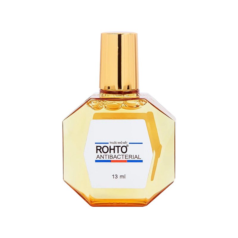 Thuốc nhỏ mắt Rohto Antibacterial điều trị lẹo mắt, viêm kết mạc (chai 13ml)