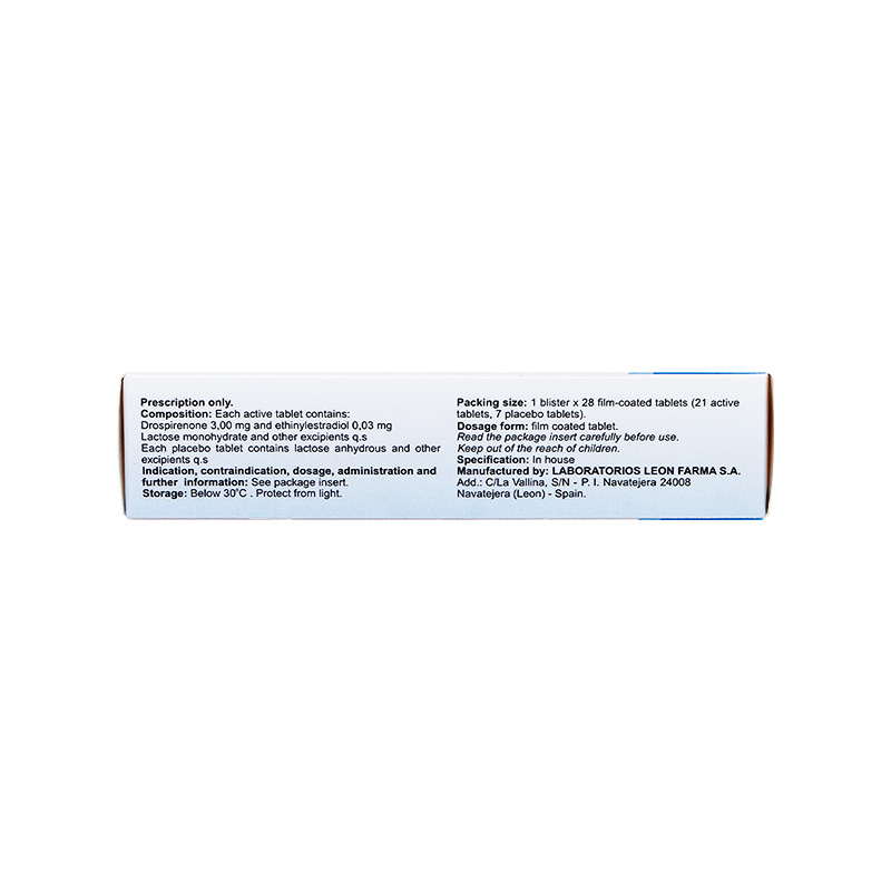 Thuốc Rosepire 3mg/0,03mg tránh thai hàng ngày (hộp 1 vỉ x 28 viên)
