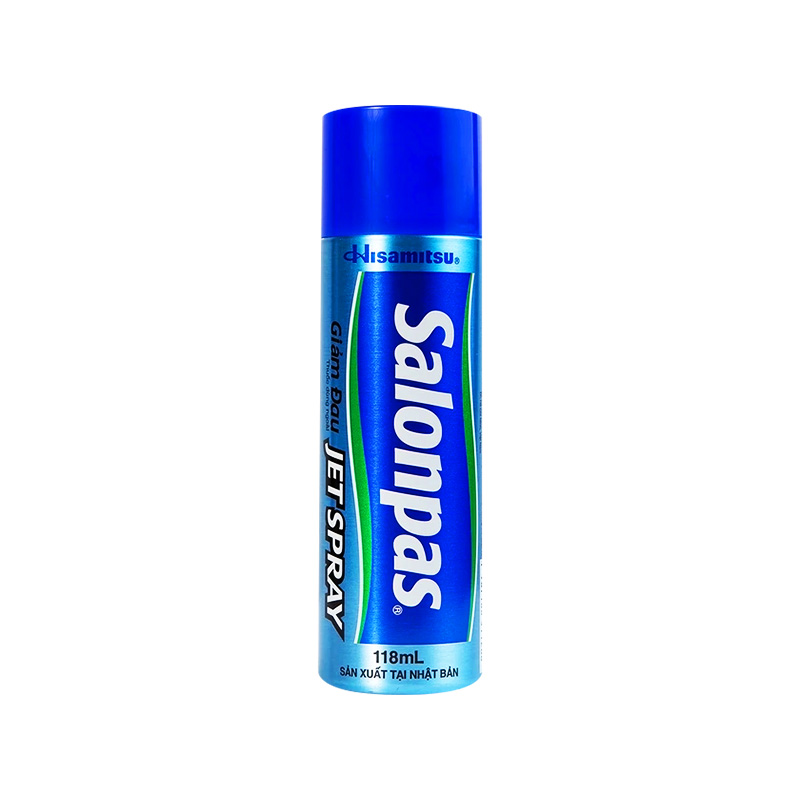 Xịt giảm đau Salonpas Jet Spray giảm đau, kháng viêm do căng cơ, bong gân (chai 118ml)