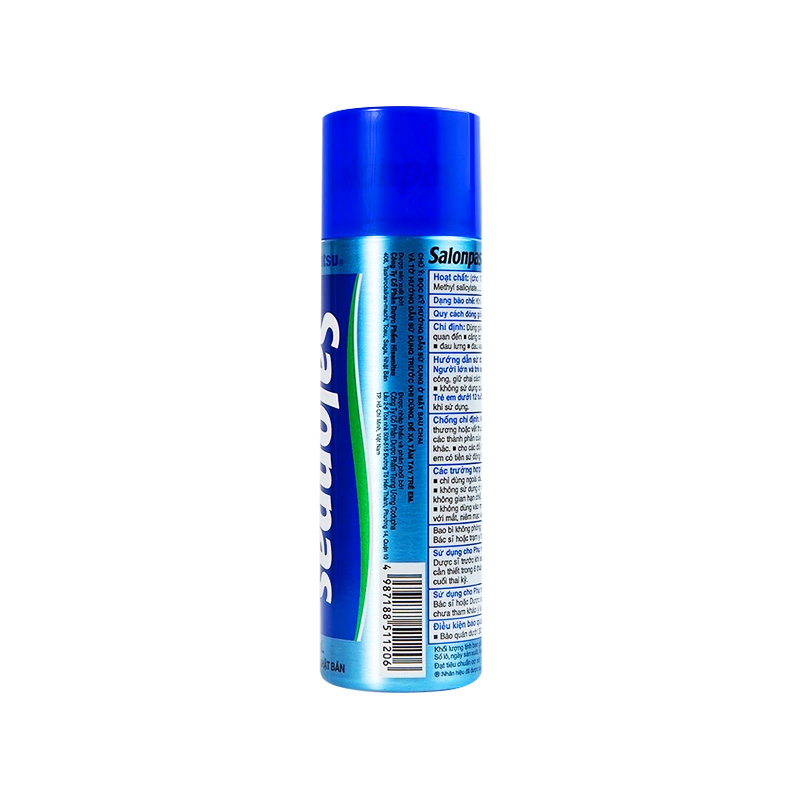 Xịt giảm đau Salonpas Jet Spray giảm đau, kháng viêm do căng cơ, bong gân (chai 118ml)