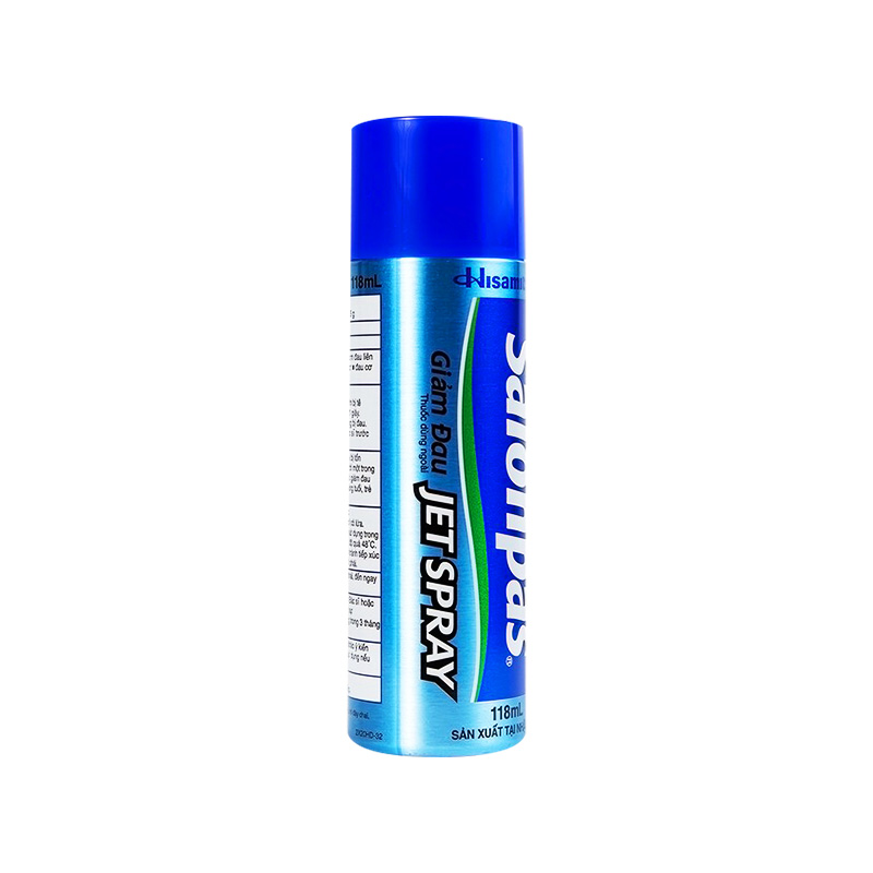 Xịt giảm đau Salonpas Jet Spray giảm đau, kháng viêm do căng cơ, bong gân (chai 118ml)