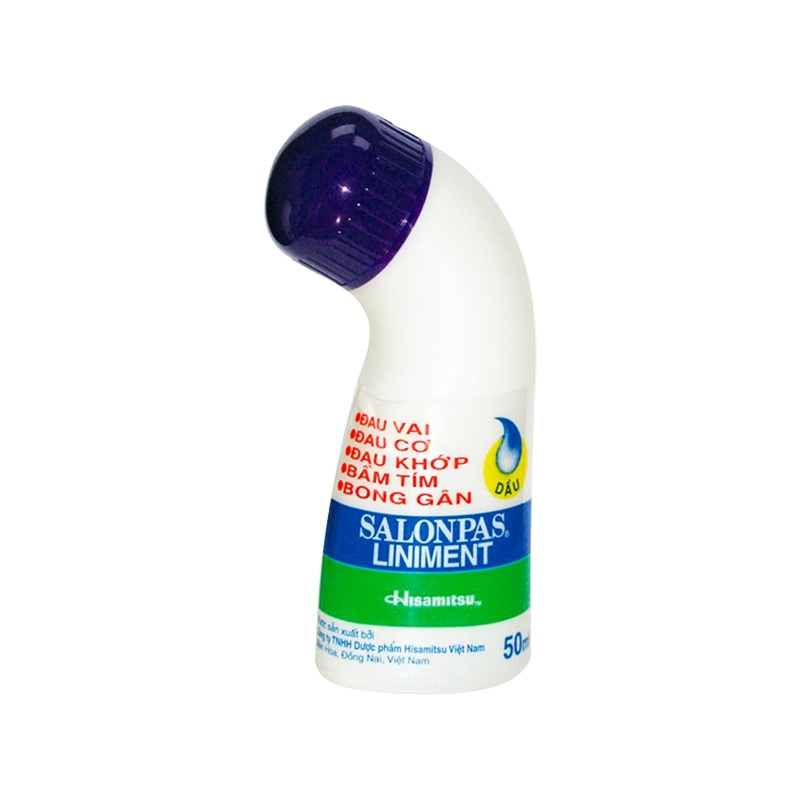 Dầu Salonpas Liniment giảm đau đau vai, đau cơ, bầm tím (hộp 1 chai x 50ml)
