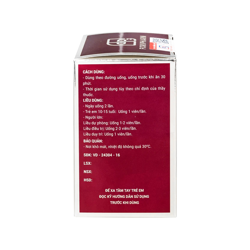Thuốc Sâm Nhung Bổ Thận TW3 dưỡng huyết tư âm, bổ thận, cố tinh (hộp 1 chai x 30 viên)