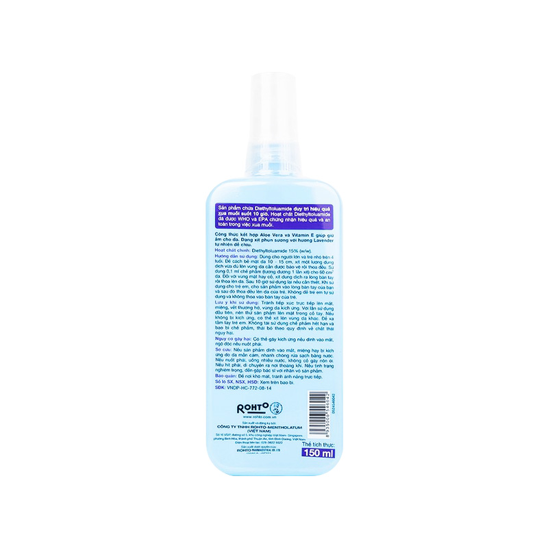 Xịt chống muỗi Remos Hương Lavender (chai 150 ml)