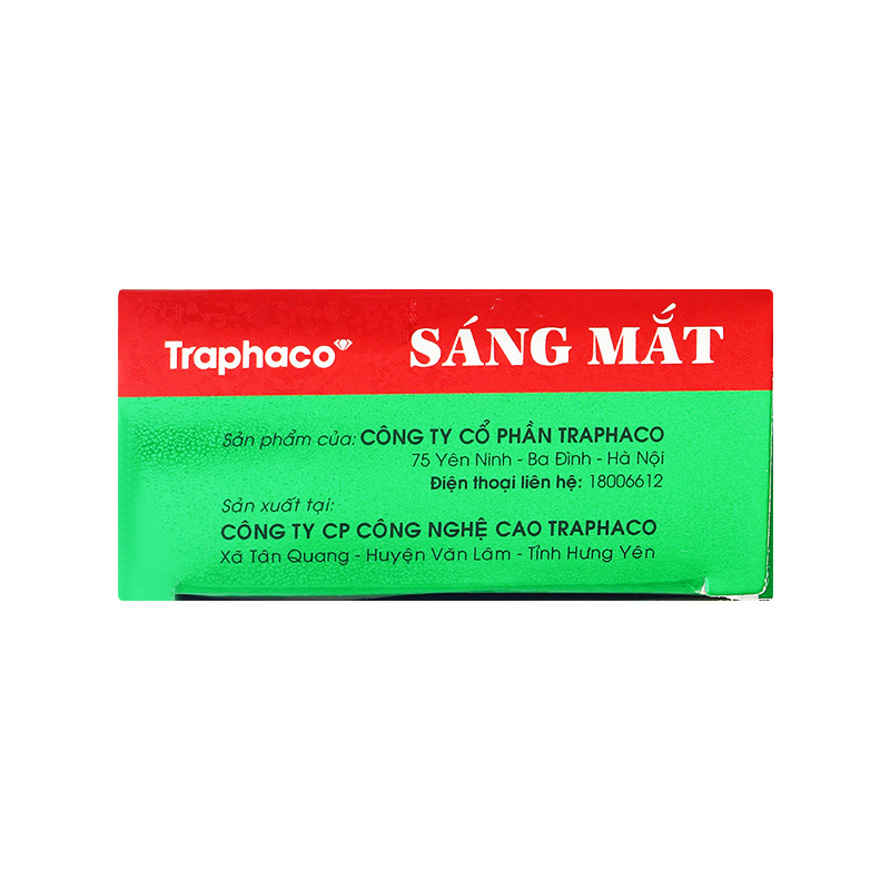 Thuốc Sáng Mắt Traphaco dự phòng và điều trị các bệnh lý về mắt (hộp 3 vỉ x 10 viên)