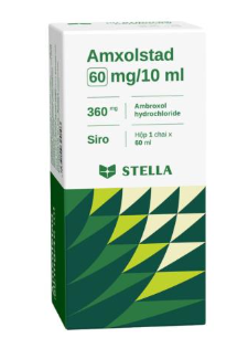 Siro Amxolstad 60 mg/10 ml long đàm, tiêu nhầy trong bệnh lý hô hấp (hộp 1 chai x 60ml)