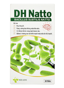 Viên nang mềm DH Natto hỗ trợ hoạt huyết, tăng cường máu lên não (hộp 1 chai x 30 viên)