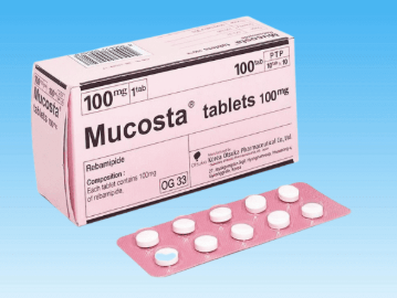 Viên nén Mucosta tablets 100mg điều trị loét dạ dày, tổn thương niêm mạc dạ dày (hộp 10 vỉ x 10 viên)