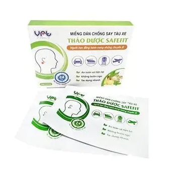 Miếng dán chống say tàu xe Safefit (hộp 2 miếng)