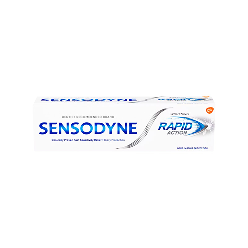 Kem đánh răng Sensodyne Rapid Action Whitening (hộp 1 tuýp x 100g)