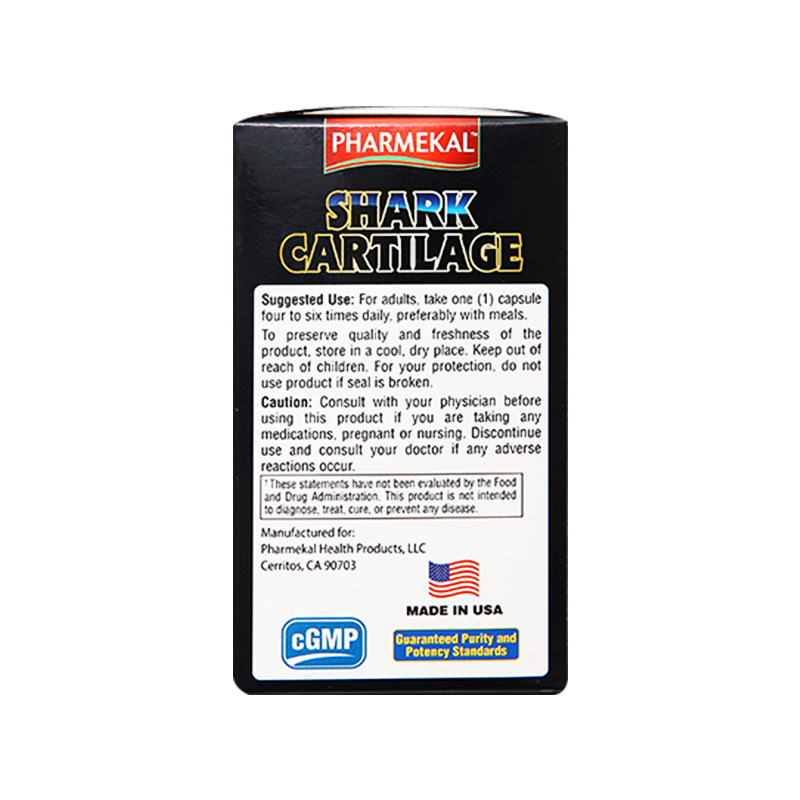 Thực phẩm bảo vệ sức khỏe Shark Cartilage Pharmekal (hộp 1 chai x 60 viên)