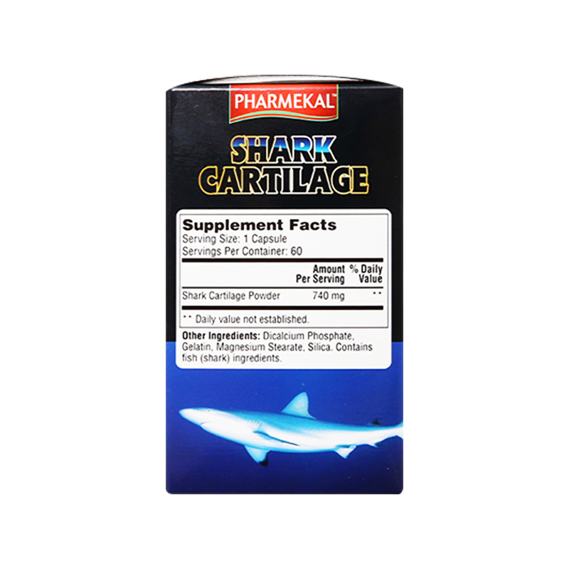 Thực phẩm bảo vệ sức khỏe Shark Cartilage Pharmekal (hộp 1 chai x 60 viên)