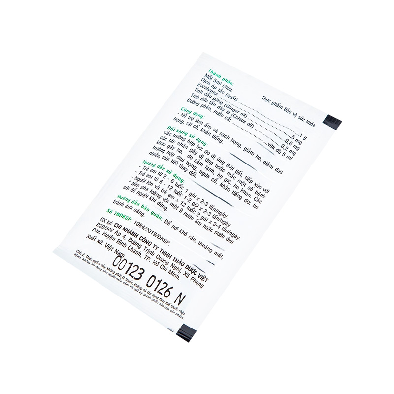 Siro ho Ong Vàng hỗ trợ giảm ho, rát họng (hộp 30 gói x 5ml)
