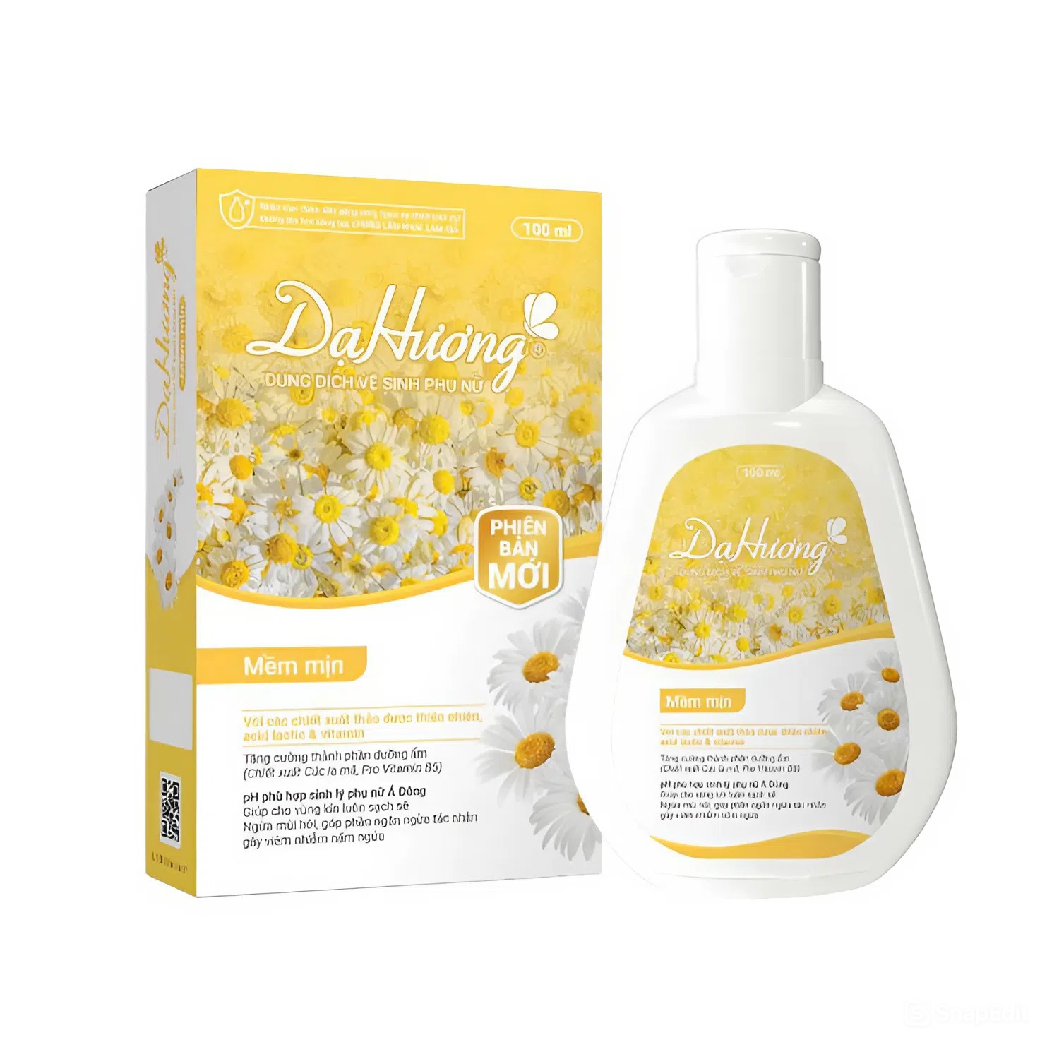 Dung dịch vệ sinh Dạ Hương mềm mịn phiên bản mới (hộp 1 chai x 100ml)