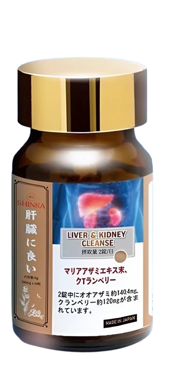 Viên nén Shinka Liver & Kidney Cleanse hỗ trợ cải thiện chức năng gan và thận